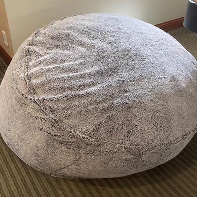 Large super comfy bean bag
4.5 feet wide by 2.5 feet high 
$125.00