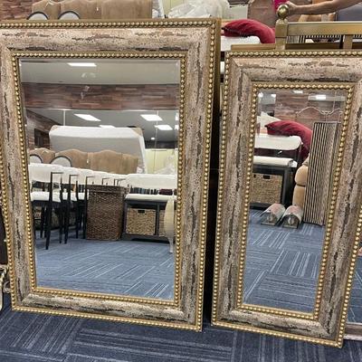 Set of gold wood mirrors, beautiful set,
Large mirror
33Wx45H.   $95.00
Small mirror
20Wx41H.   $75.00