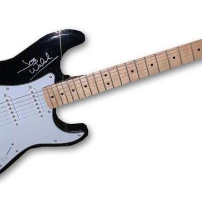 Eagles band signed guitar