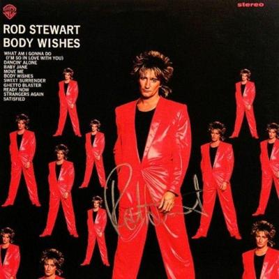 Rod Stewart signed album