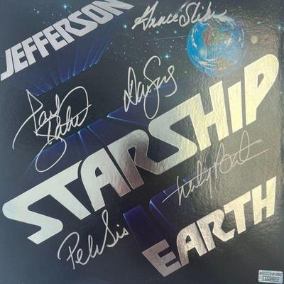 Jefferson Starship band signed album