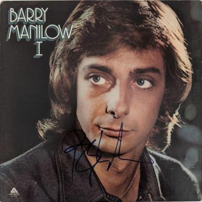 Barry Manilow signed album