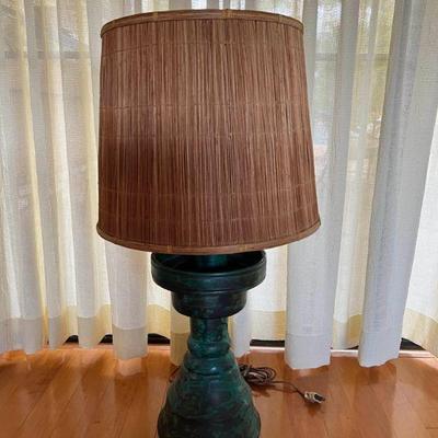 KDE060- Vintage Lamp With Natural Style Lampshade 