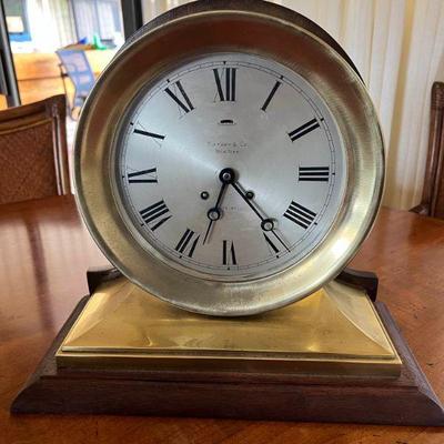 KDE003- Tiffany & Co New York Shipâ€™s Bell Clock