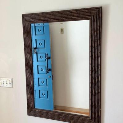 KDE006 Bamboo Design Frame Wall Mirror