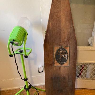 Light and wood ironing board
