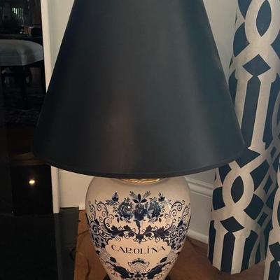 Delft “Carolina” ginger  jar lamp