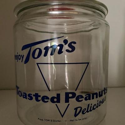 Vintage Tom's peanuts jar