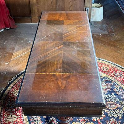 EMPIRE CONSOLE TABLE  |  Trestle form carved base - l. 54 x w. 20 x h. 30 in.