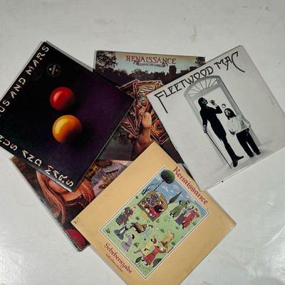 (6pc) RENAISSANCE & OTHER VINYL  |   Vinyl record albums, including: Fleetwood Mac self-titled (MS 2225); Wings Venus and Mars; and...