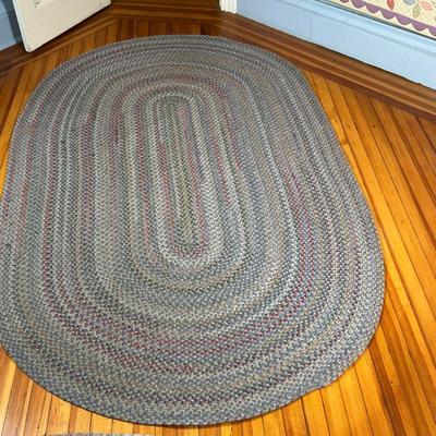 BLUE HOOKED RUG  |  l. 8 x w. 5 in.