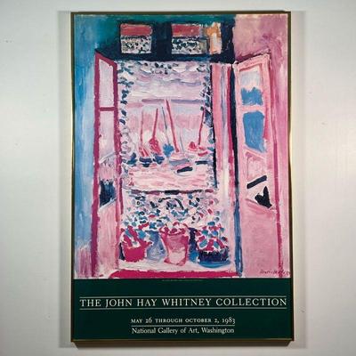 HENRI MATISSE POSTER  |  Framed Henri Matisse poster, Open Window, Collioure, from The John Hay Whitney Collection, National Gallery of...