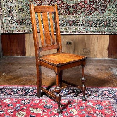 JOSEPH L. SHOEMAKER & CO. SIDE CHAIR  |  Philadelphia, PA, late 19th/early 20th century, with urn form carved legs and feet, a great...