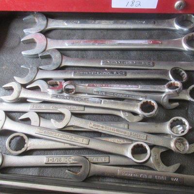 THREE DRAWERS OF ASSORTED CRAFTSMAN WRENCHES