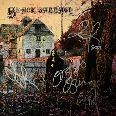 Black Sabbath signed album