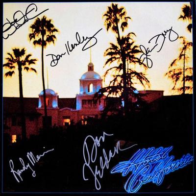 Eagles Hotel California signed album