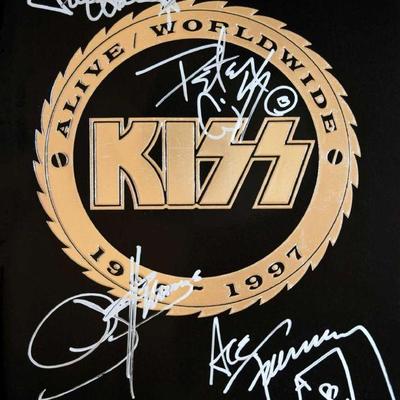 Kiss signed poster