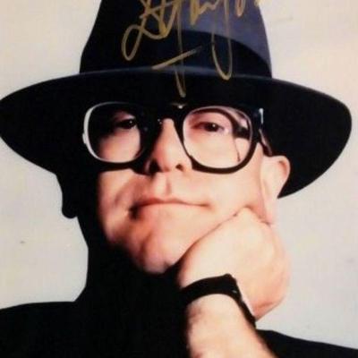 Elton John autographed photo