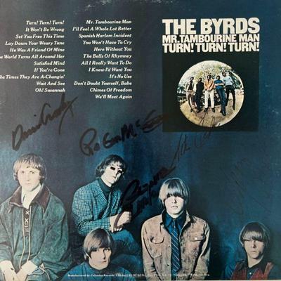 The Byrds autographed album