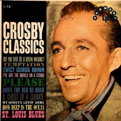 Bing Crosby autographed album