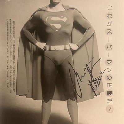 Superman Christopher Reeves autographed photo