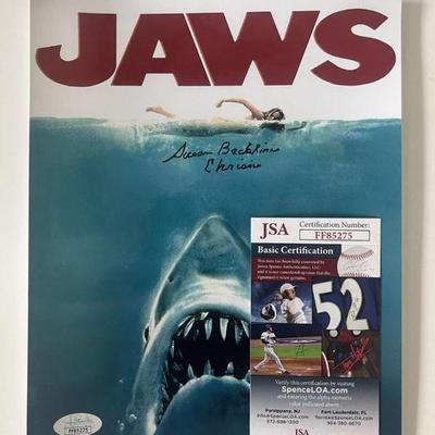 Jaws autographed poster- JSA authenticated