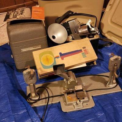 Vintage Bell &Howell 8mm video camera, projector and accessories 