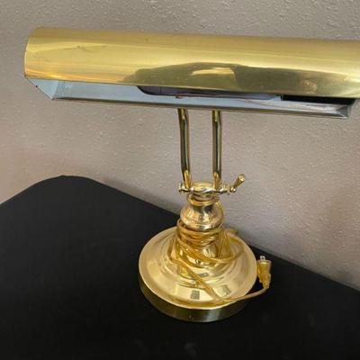 Vintage Brass Piano Lamp