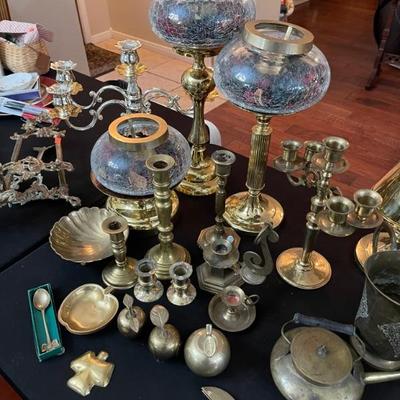 Solid Brass candle Holders