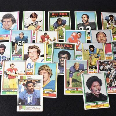 20 Topps 1974 Football Trading Cards