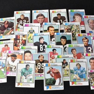 27 Topps 1973 Football Trading Cards