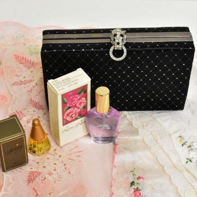 Vintage Handkerchiefs Perfume & Handbag
