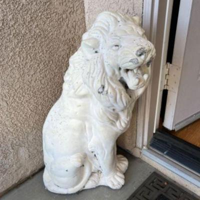 CEMENT LION $60
ITEM IS AVAILABLE FOR IMMEDIATE SALE.  ZELLE ONLY.  TEXT 760-668-0554