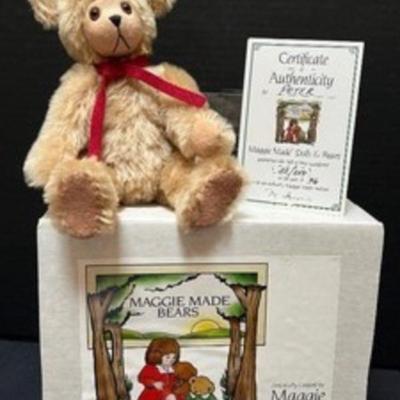 Maggie Iacono Artisan Created Teddy Bear Peter. A lovely 