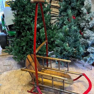 Over 100 years old Antique childâ€™s sled $135