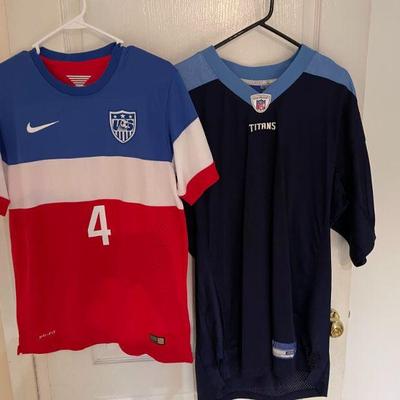 Lot 097-NM: â€œFootball/Futbolâ€ Jersey Pair