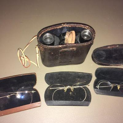 Lot 092-LOC: Vintage Binoculars and Spectacles