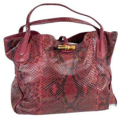 Lot 015
Gucci Hip Bamboo Python Extra Large Tote