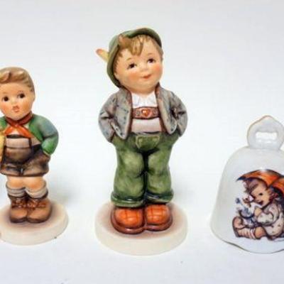 1142	GOEBEL HUMMEL FIGURINES, LOT OF 4, APPROXIMATELY 5 1/4 IN
