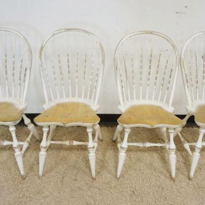 1301	4 CONTEMPORARY HOOP  BACK WINDSOR CHAIRS
