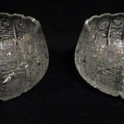 1186	2 LEAD CRYSTAL BOXES, LARGEST APPROXIMATELY 7 IN X 5 IN X 3 1/2 IN
