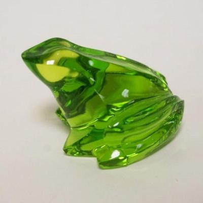 1017	BACCARAT GREEN GLASS FROG, APPROXIMATELY 1 1/2 IN H
