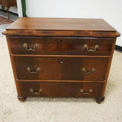 1248	ANTIQUE MAHOGANY FRENCH 3 DRAWER EMPIRE CHEST, APPROXIMATELY 37 IN X 19 IN X 32 IN H
