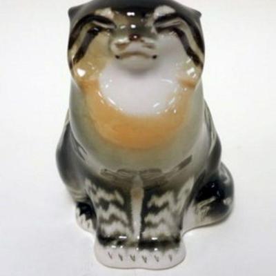 1040	PORCELAIN CAT FIGURE MARKED RUSSIA, APPROXIMATELY 6 IN H
