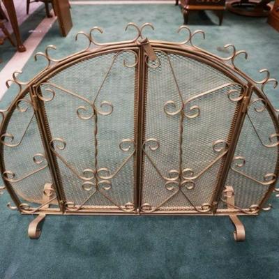 1263	WROUGHT IRON FIRE PLACE SCREEN, APPROXIMATELY 44 IN X 32 IN
