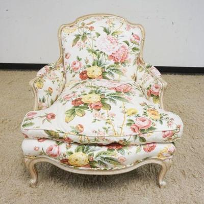1296	FLORAL UPHOLSTERED ARMCHAIR
