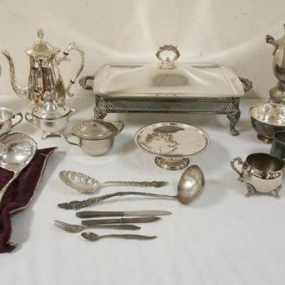 1111	NICE LOT OF 23 PIECES OF ASSORTED SILVERPLATE
