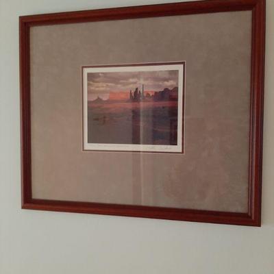 Framed wall pic. $20.00