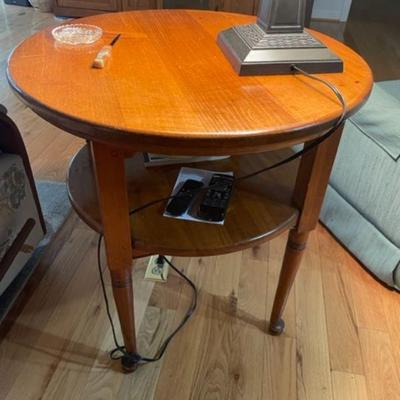Round table with shelf $115.00