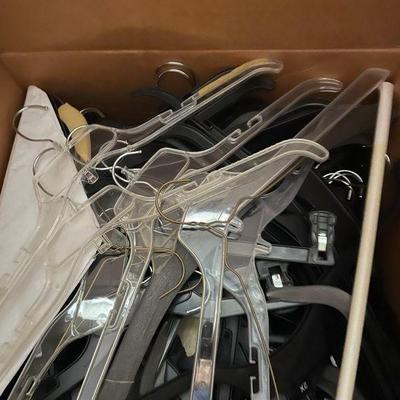 Box of hangers. All for one money